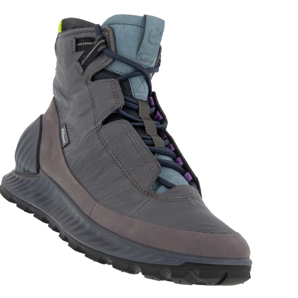 Men's Ecco Exostrike High Boots Grey / Black | Canada 438JPQ